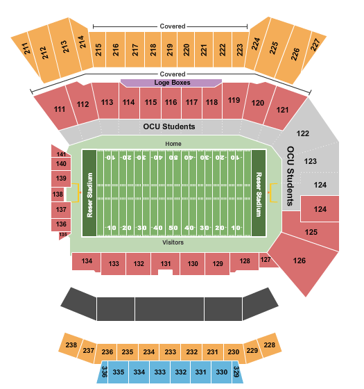 Reser Stadium Civil War Seating Chart